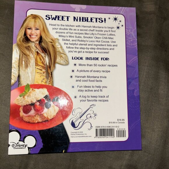 SOLD Hannah Montana: Sweet Niblets Cook / Recipe Book 2008 Vintage Disney Channe - Picture 5 of 7